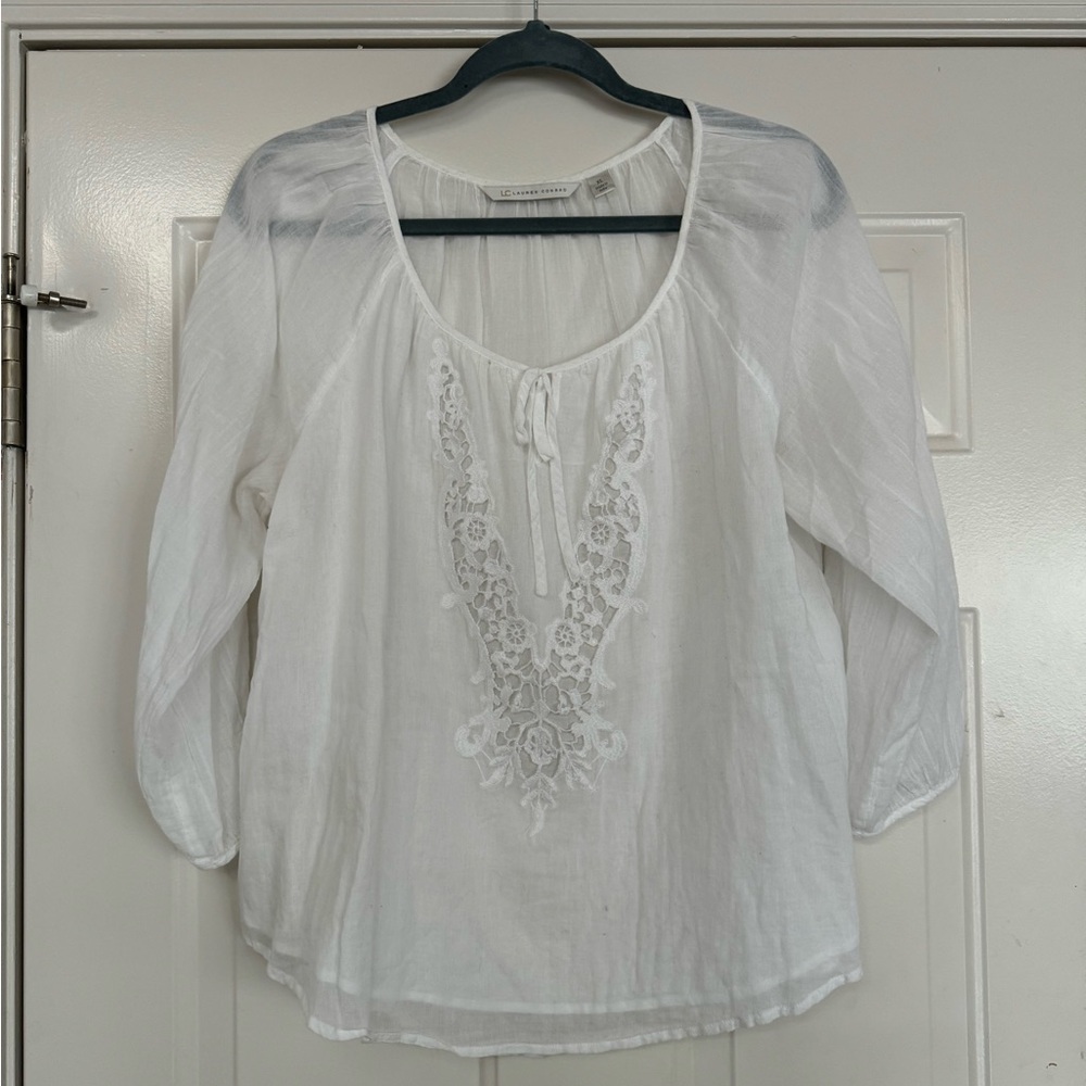 Lauren Conrad White Blouse